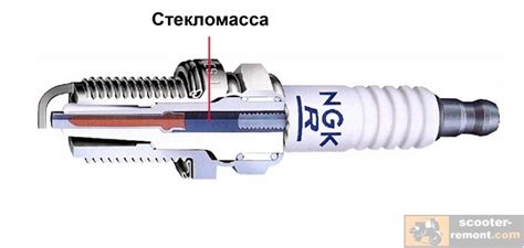 Как выглядит свеча на скутере