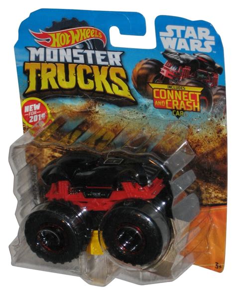 Hot Wheels Monster Trucks 2019 Star Wars Darth Vader Toy Truck Connect And Crash Walmart