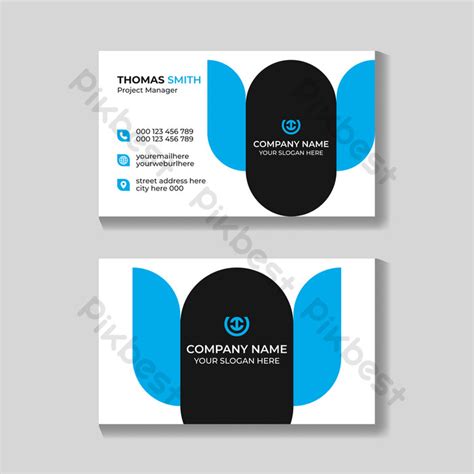 Front And Back Business Card Template Eps Free Download Pikbest