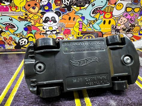 Scale Custom Made Hot Wheels Ornament Black Bugatti Chiron With Mini Tree Etsy