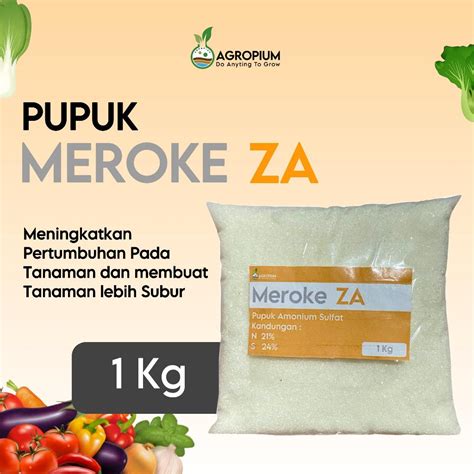 Jual Pupuk Meroke Za 1 Kg Kemasan Repack Amonium Sulfat Shopee Indonesia