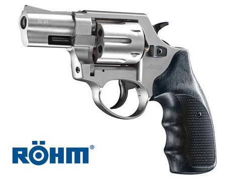 Schreckschuss Signal Revolver RÖHM RG 89, veloursvernickelt,