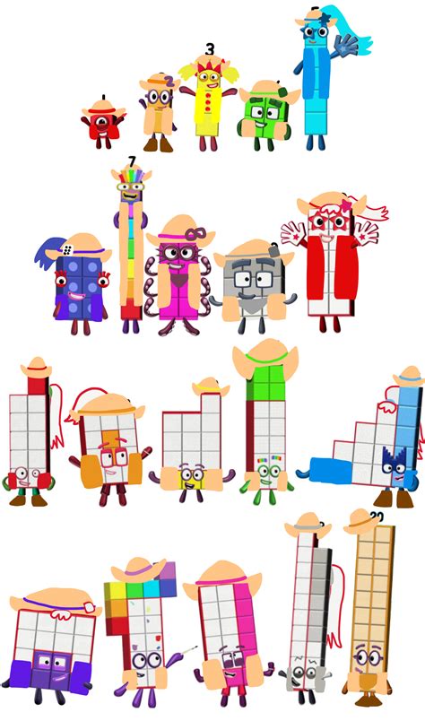 Numberblocks As Cowboys And Cowgirls By Alexiscurry On Deviantart