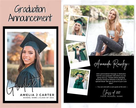High School Senior Announcements Class Of 2025 Grad Announcement