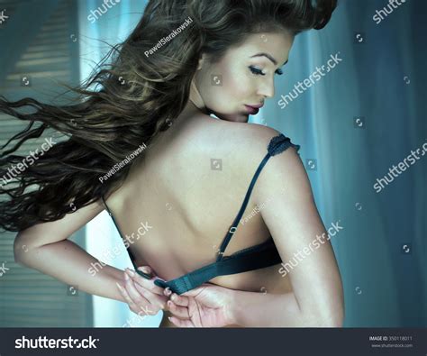 Sensual Portrait Beautiful Woman Wearing Lingerie Stock Photo 350118011 Shutterstock