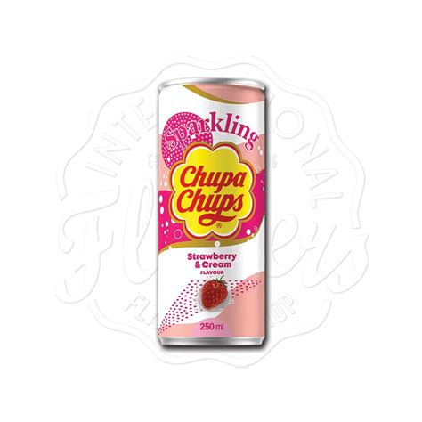 Chupa Chups Strawberry Cream Sparkling Soda 250ml - Flavers ...