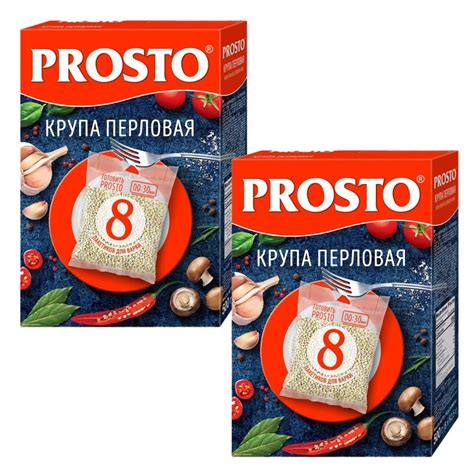 Перловая крупа Prosto 500г (8 х 62,5г) 2 упаковки - купить с доставкой ...