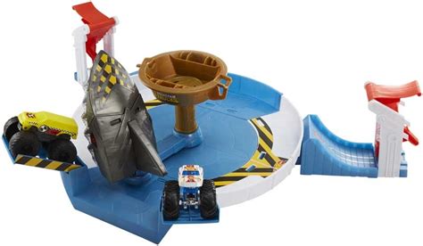 Hot Wheels Monster Trucks Mecha Shark Face Off Playset Wholesale
