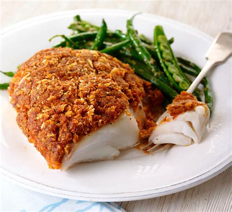 Oven Baked Cod With Pesto Crust Delicious Italian Recipe Filippo Berio