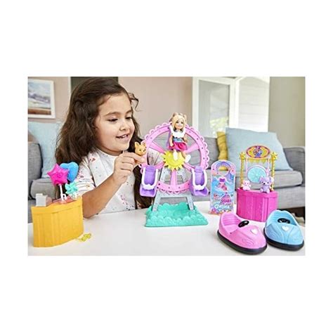 Barbie Famille Coffret Chelsea F Te Foraine Mini Poup E Blonde Fi