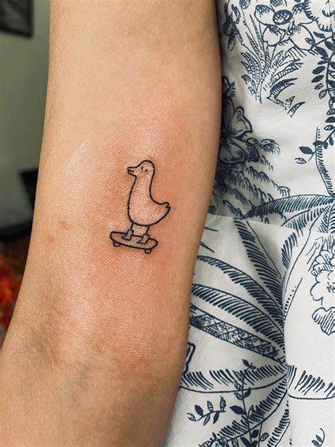 Duck Tattoo Design By Regularpokes Duck Tattoos Skateboard