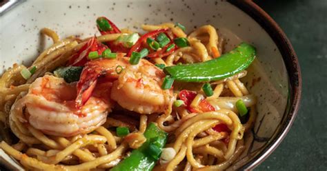 Spicy Prawn Chow Mein Recipe Samsung Food