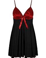 Yummy Bee Lingerie Plus Size 6 30 Babydoll Nightwear Set Women Chemise Sleepwear Amazon Co Uk