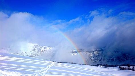 winter rainbow rainbow images pixabay