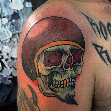70 Biker Tattoos For Men - Manly Motorcycle Ink Design Ideas