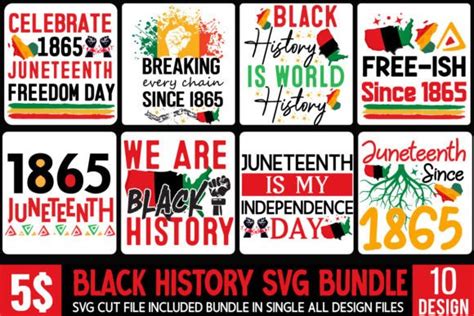 Black History Svg Bundle Juneteenth Svg Graphic By Ranacreative