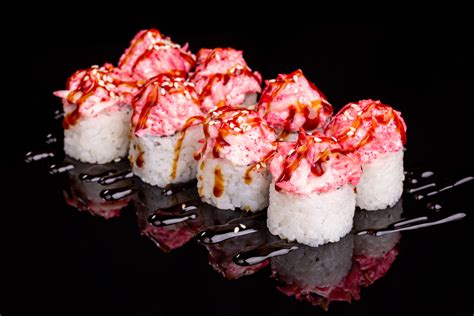 Роллы запеченные — Black Sushi