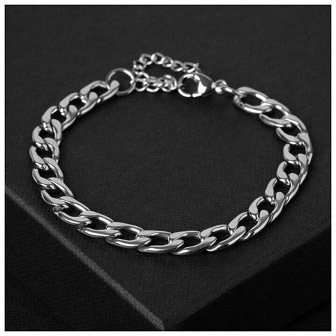 Купить Браслет мужской "Цепь" лёгкая за 520р. с доставкой