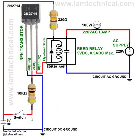 reed relay circuit diagram