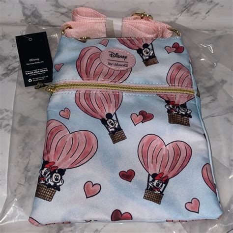 Disney Bags Disney Mickey Minnie Hot Air Balloon Crossbody Passport Bag Purse Poshmark