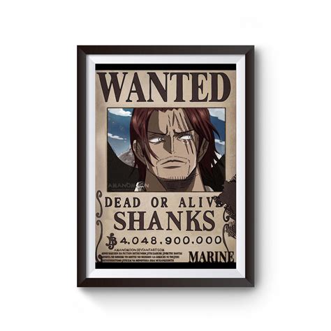 piece shanks wanted poster