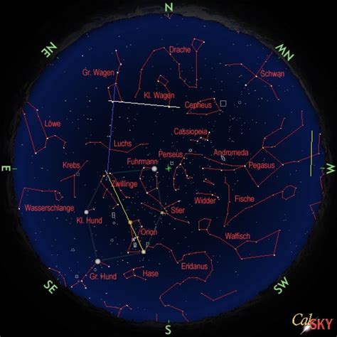 Gemini Constellation Map