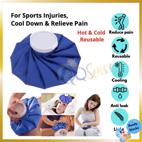 Inch Reusable Therapy Ice Hot Bag Hot Water Bag Sports Injuries Hot
