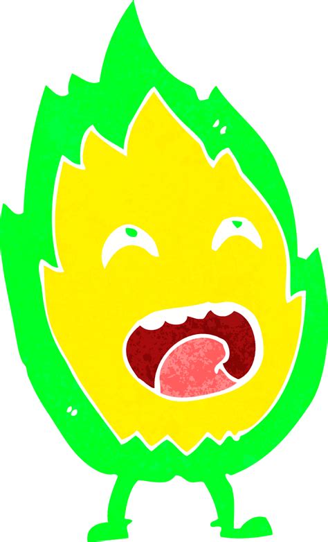 Cartoon Flame Character 45118274 Png