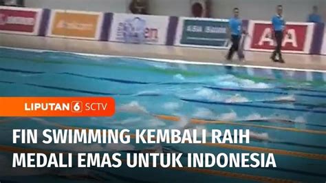 Janis Rosalita Dan Wahyu Anggoro Raih Medali Emas Dari Cabor Fin