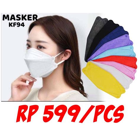 Jual MASKER KF94 4 PLY MODEL EVO HARGA 1 PCS MODEL SENSI CONVEX