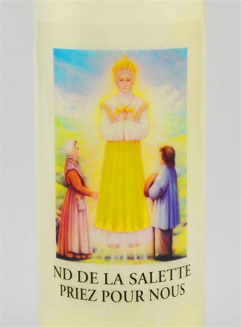 Bougie De Neuvaine Notre Dame De La Salette 17 5cm La Boutique Des