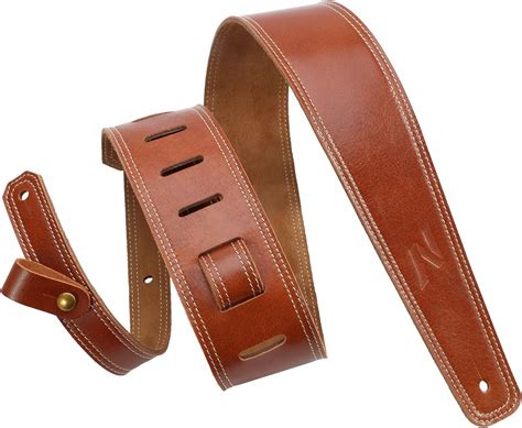 Nefelibata Guitar Strap 25 Wide Full Grain Leather