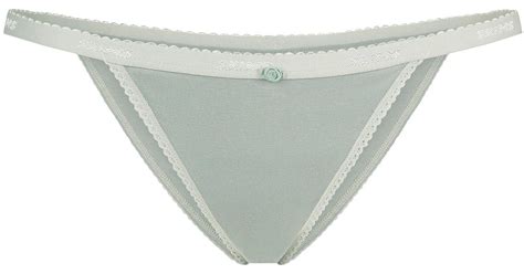 Skims Logo Picot String Bikini In White Lyst