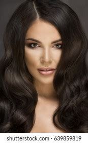 Sexy Beautiful Brunette Woman Posing Studio Stock Photo Shutterstock