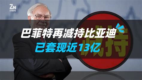 巴菲特再减持比亚迪，已套现近13亿澎湃号·湃客澎湃新闻 The Paper