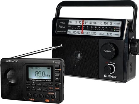 Amazon Retekess V115 Digital Shortwave Radio Support Micro SD And