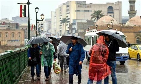 الانواء الجوية امطار غزيرة وانخفاض في درجات الحرارة خلال الايام المقبلة