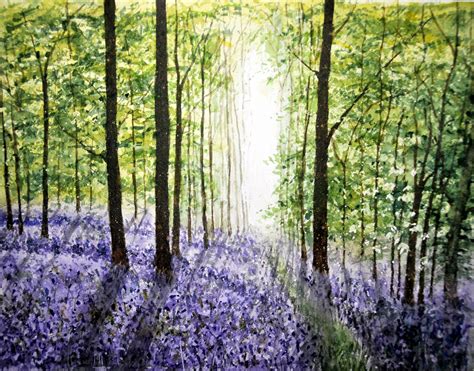 Bluebell Woods Watercolour 27 5x35 5 Cm Arches 300 Gr Fine Grain 3rd