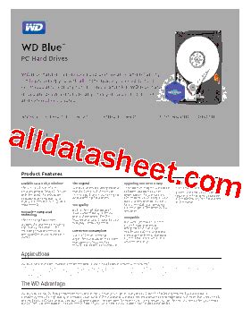 WD10JPVX Datasheet(PDF) - Western Digital Corporation or its affiliates.