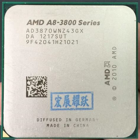 AMD 3870 100% 쿼드 코어 CPU, 제대로 작동하는 데스크탑 프로세서, AD3870WNZ43GX A8|desktop ...