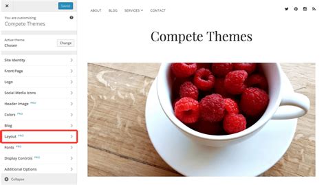 change  layout support center
