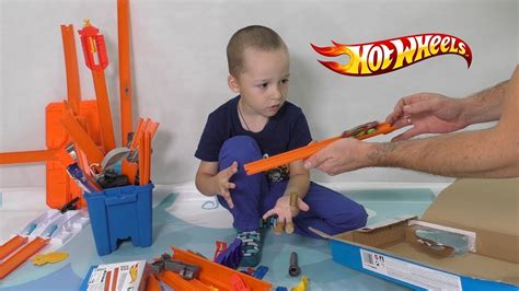 Хот Вилс машинки Распаковка конструктор трасс Hot Wheels Супер набор ХотВилс YouTube