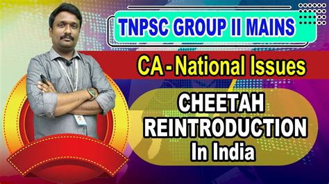 Tnpsc Group Ii Mains Cheetah Reintroduction In India Ca National