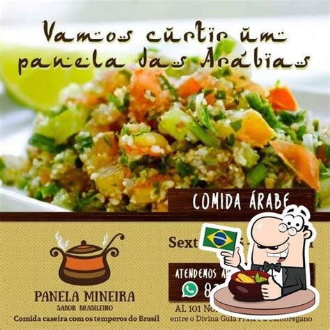 Menu em Panela Mineira restaurante Maceió