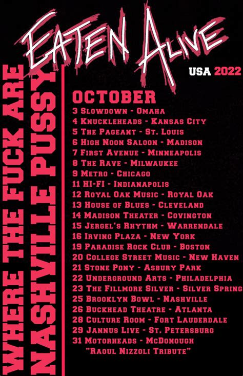 Nashville Pussy On Tour Now