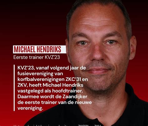 Korfbal Michael Hendriks Eerste Trainer Kvz De Orkaan