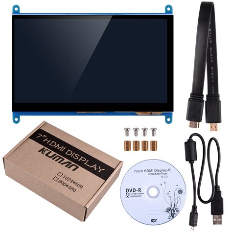 Kuman Inch Capacitive Touch Screen Hdmi Monitor X Hd Tft Lcd