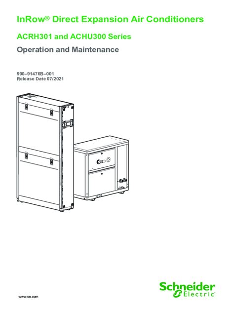 Fillable Online Inrow Direct Expansion Air Conditioners Acrh301 And