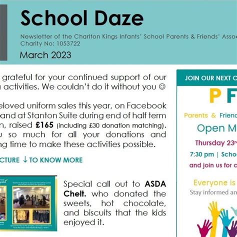 School Daze Newsletter March 2023 Charlton Kings Infants School