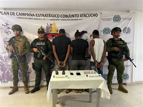 Capturados Tres Presuntos Integrantes Del Grupo Armado Organizado